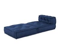 vidaXL Pouffe Modulare Indigo 70x70x54 in Tessuto