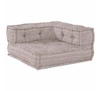 vidaXL Pouffe Modulari Marrone Chiaro 70x70x54 in Tessuto