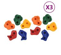 vidaXL Prese per Arrampicata 30 pz in PE Multicolore