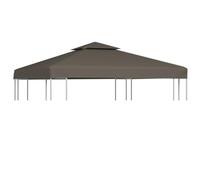 Copertura superiore per gazebo a 2 strati 310 g/m² 3x3m talpa