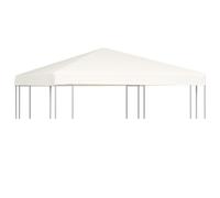 vidaXL Copertura Superiore per Gazebo 310 g/m² 3x3 m Bianco Crema