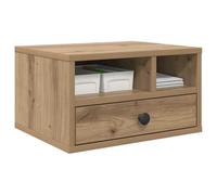 vidaXL Supporto per Stampante Rovere Artigianale 40 x 32 x 24 cm, Archiviazione per Ufficio, Supporto Rettangolare in Legno ingegnerizzato, Soluzione Moderna per Stampante, organizzatore Funzionale p