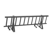 vidaXL Protezione da neve per tetti in acciaio, copertura per tetto rettangolare, moderna e durevole per la gestione della neve, protezione invernale, barriera protettiva e supporto per il tetto