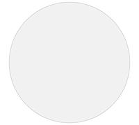 vidaXL Protezione Tavolo Opaca Ø 100 cm 2 mm PVC