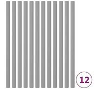 VIDAXL - Protezioni Poliuretano per Pali Trampolino 12 pz 92,5 cm Grigio