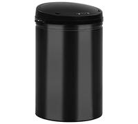 vidaXL Pattumiera Automatica con Sensore 30 L Acciaio al Carbonio Nero