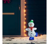 vidaXL Pupazzo di Neve LED in Acrilico per Interno ed Esterno 30 cm