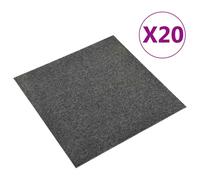 vidaXL Quadrotte di Moquette 20 pz 5 m² 50x50 cm Antracite
