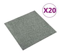 vidaXL Quadrotte di Moquette 20 pz 5 m² 50x50 cm Verdi