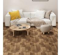 vidaXL Quadrotte di Moquette 20 pz 5 m² Marroni