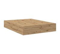 vidaXL Queen Size - Struttura in legno con ampio spazio di archiviazione, design moderno, facile da montare per mobili camera da letto e camera degli ospiti, materasso in legno