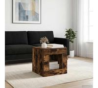 vidaXL Tavolo da salotto rettangolare in rovere fumé, superficie moderna, design resistente all'umidità, decorazione funzionale per piccoli spazi