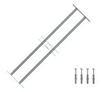 vidaXL Griglia Regolabile 2 Barre Trasversali 700-1050 mm Protezione Finestre