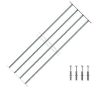 vidaXL Griglia Regolabile 4 Barre Trasversali 1000-1500mm Protezione Finestre
