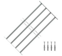 vidaXL Griglia Regolabile 4 Barre Trasversali 700-1050 mm Protezione Finestre