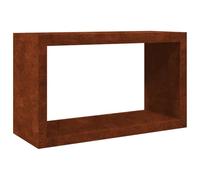 vidaXL Rastrelliera per Legna 100x40x60 cm in Acciaio Corten, Porta Legna, portalegna da Esterno, portalegna da Interno, Porta ceppi