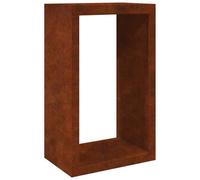 vidaXL Rastrelliera per Legna 60x40x100 cm in Acciaio Corten, Porta Legna, portalegna da Esterno, portalegna da Interno, Porta ceppi