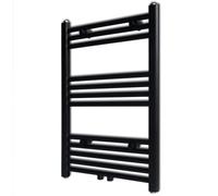 Vidaxl - Radiatore Centrale Portasciugamano Dritto Nero 500 x 764 mm
