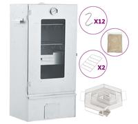 vidaXL Räucherofen mit Kaltrauchgenerator Verzinkter Stahl