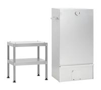 vidaXL Räucherofen mit Tisch Verzinkter Stahl