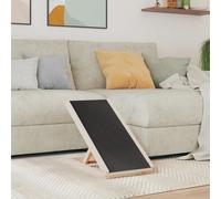 vidaXL Rampa per Cani Grigia 70x35 cm in Legno Massello di Abete