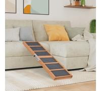 vidaXL Rampa per Cani Verde 120x30 cm in Legno Massello di Abete