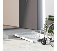 vidaXL Rampa per sedia a rotelle 270 kg Argento 270 kg Alluminio