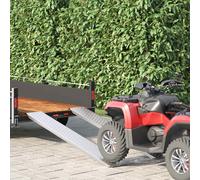 vidaXL Rampe di carico 200 kg Argento 200 kg per pezzo Acciaio zincato
