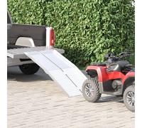 vidaXL Rampe per sedia a rotelle Argento 152 x 73 x 5 cm Alluminio