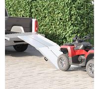 vidaXL Rampe per sedia a rotelle Argento 183 x 73 x 5 cm Alluminio