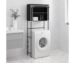 vidaXL Rastrelliera per Lavatrice 2 Livelli Nera 71x29,5x170,5cm Ferro
