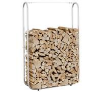vidaXL Rastrelliera per Legna 100x25x150 cm in Acciaio Zincato