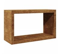 vidaXL Rastrelliera per Legna 100x40x60 cm in Acciaio Corten, Porta Legna, portalegna da Esterno, portalegna da Interno, Porta ceppi