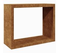 vidaXL Rastrelliera per Legna 100x40x80 cm in Acciaio Corten, Porta Legna, portalegna da Esterno, portalegna da Interno, Porta ceppi