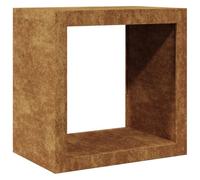 vidaXL Rastrelliera per Legna 60x40x60 cm in Acciaio Corten, Porta Legna, portalegna da Esterno, portalegna da Interno, Porta ceppi