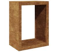 vidaXL Rastrelliera per Legna 60x40x80 cm in Acciaio Corten, Porta Legna, portalegna da Esterno, portalegna da Interno, Porta ceppi