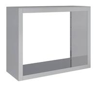 vidaXL Rastrelliera per Legna da Ardere 100x40x80cm in Acciaio Zincato, porta legna, portalegna da esterno, portalegna da interno, porta ceppi