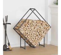 vidaXL Rastrelliera per Legna da Ardere Antracite 100x25x100 cm
