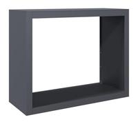 vidaXL Rastrelliera per Legna da Ardere Antracite 100x40x80 cm Acciaio, Porta Legna, portalegna da Esterno, portalegna da Interno, Porta ceppi