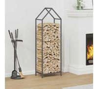vidaXL Rastrelliera per Legna da Ardere Antracite 40x25x120 cm