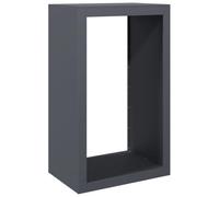 vidaXL Rastrelliera per Legna da Ardere Antracite 60x40x100 cm Acciaio, Porta Legna, portalegna da Esterno, portalegna da Interno, Porta ceppi