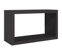 vidaXL Rastrelliera per Legna da Ardere Nera 100x40x60 cm in Acciaio