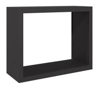 vidaXL Rastrelliera per Legna da Ardere Nera 100x40x80 cm in Acciaio, Porta Legna, portalegna da Esterno, portalegna da Interno, Porta ceppi