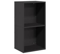 vidaXL Rastrelliera per Legna da Ardere Nera 40x30x75 cm