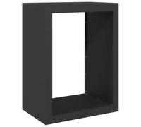 vidaXL Rastrelliera per Legna da Ardere Nera 60x40x80 cm in Acciaio, Porta Legna, portalegna da Esterno, portalegna da Interno, Porta ceppi