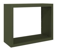 vidaXL Rastrelliera per Legna da Ardere Verde 100x40x80 cm in Acciaio