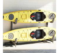 vidaXL Rastrelliera Porta Kayak per 2 Kayak 250x57x127,5 cm in Acciaio