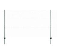 vidaXL Recinzione esagonale verde 1,4 x 10 m | Design rustico resistente ai raggi UV Include 1 rotolo e 5 pali per giardino in metallo durevole