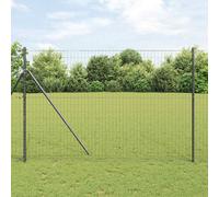 vidaXL Recinto Euro Grigio 1.5x10 m Acciaio