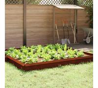 vidaXL Recinto per lumache 4 pcs Ruggine 100 x 3,5 x 25 cm